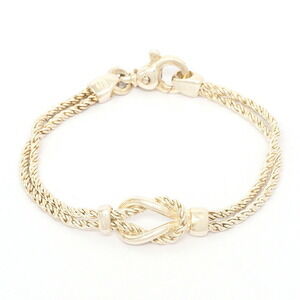 Tiffany Double Rope Silver Bracelet